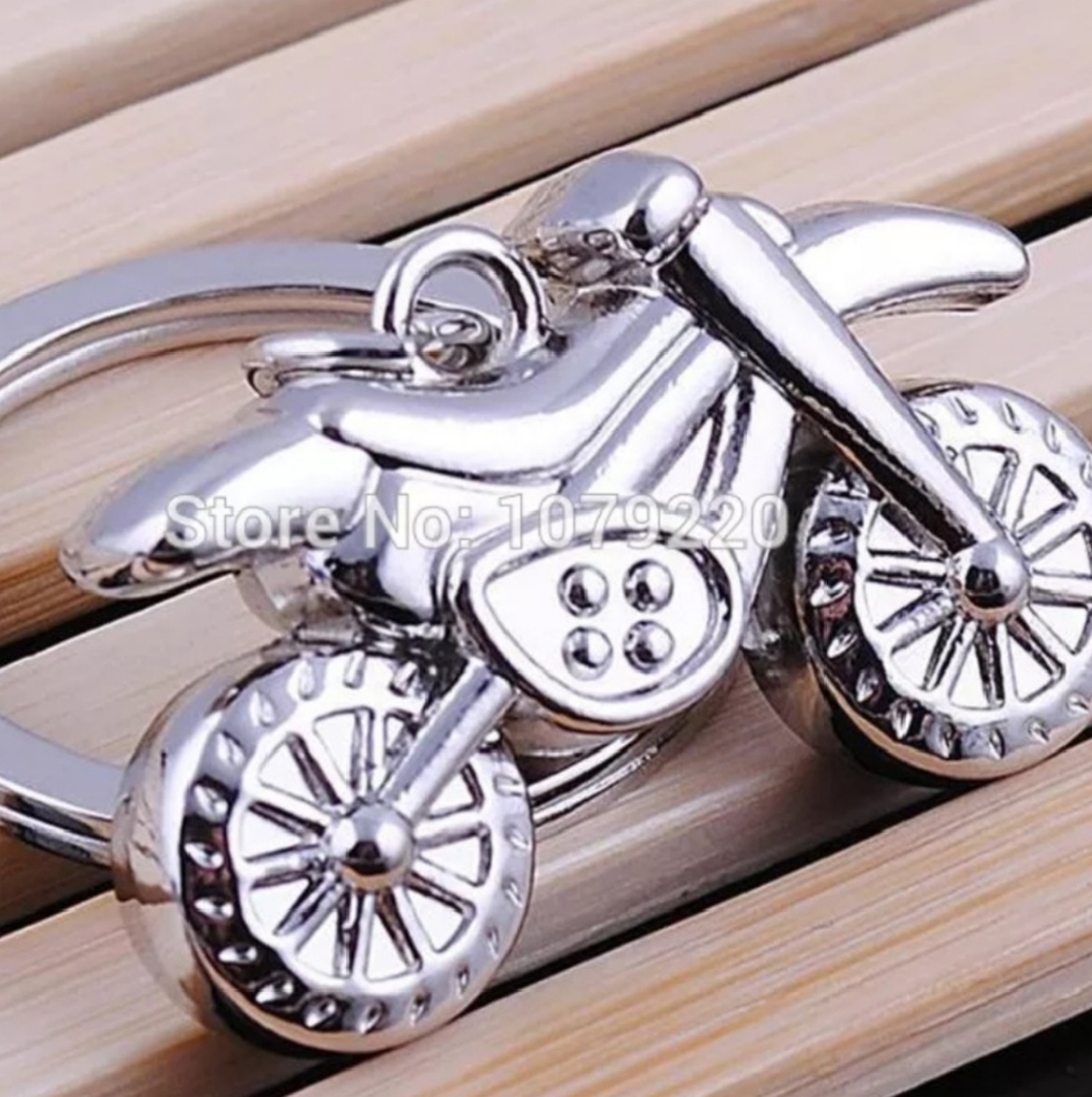 High Polished Dirtbike Keychain